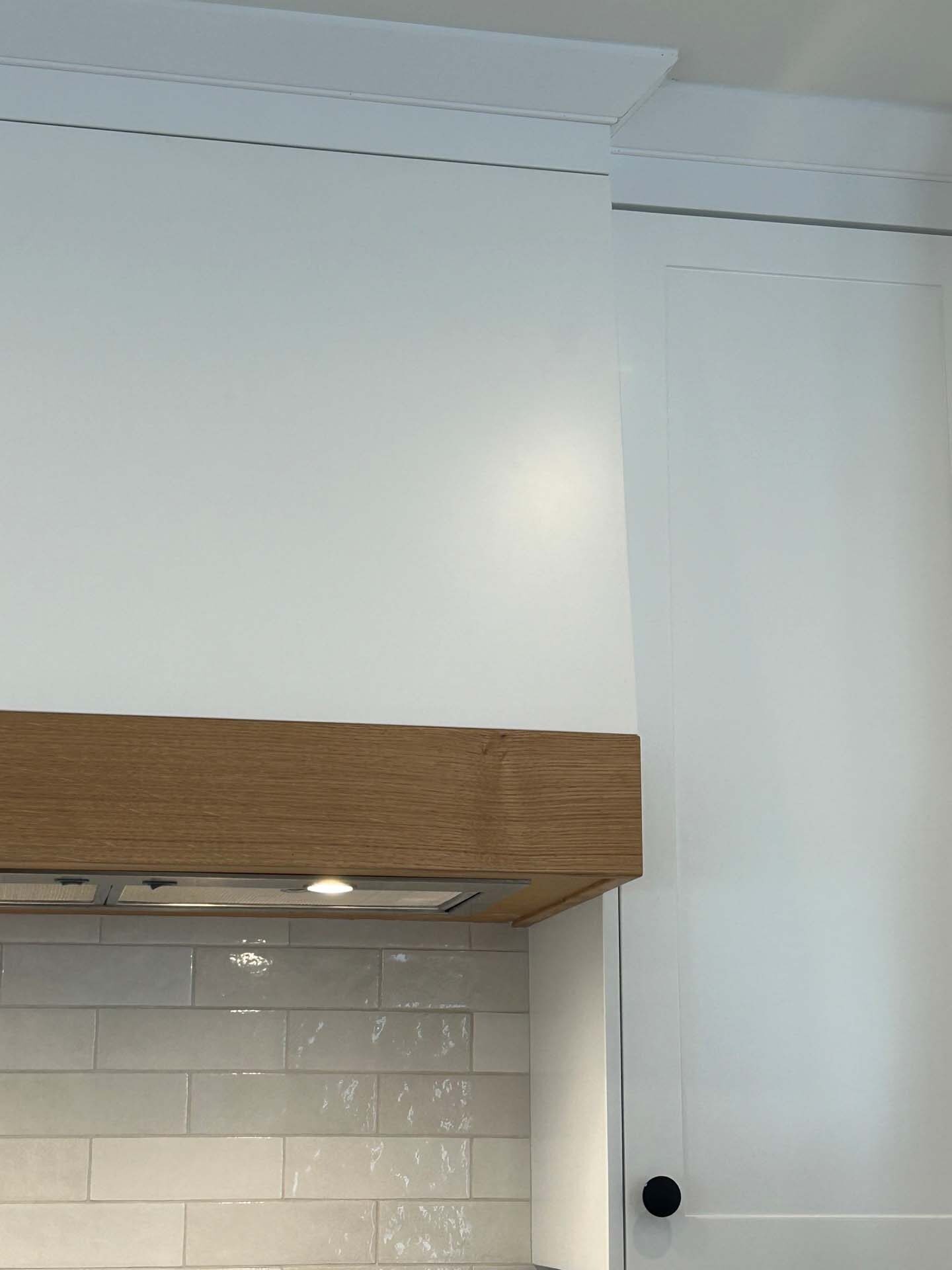 Custom hood trim and molding detail
