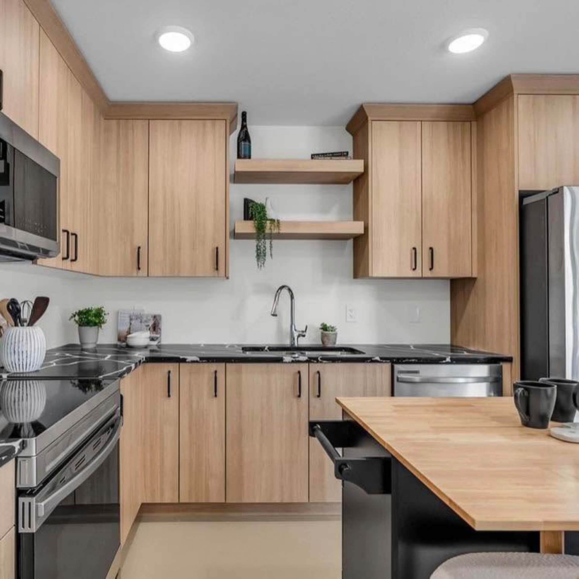 Kitchen cabinetry detail with clean finishes